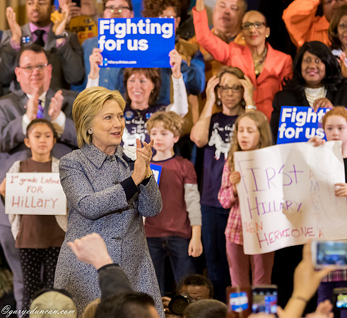 Hillary Clinton campaign stop in Chicago, IL