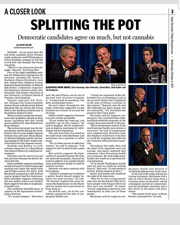 Democratic Gubernatorial debate in DeKalb, IL